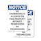 Signmission No Snowmobiles Allowed On This OSHA Notice Sign, Plastic, 10in W x 14in L, 2PK OS-2PACK-NS-P-1014-V-14814 - alternate 1